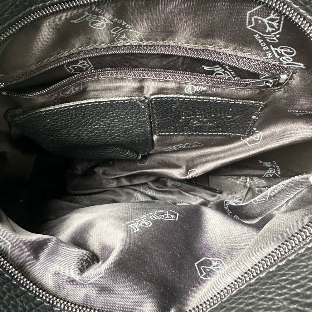 Valentina black leather tote shoulder bag - Picture 12 of 13
